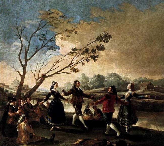 Francisco de goya y Lucientes Dance of the Majos at the Banks of Manzanares France oil painting art